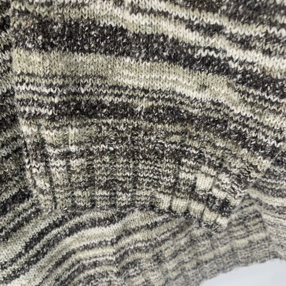Women's Columbia Sweater Earth Tone Striped Size Large Side Slit Accent - Picture 5 of 9